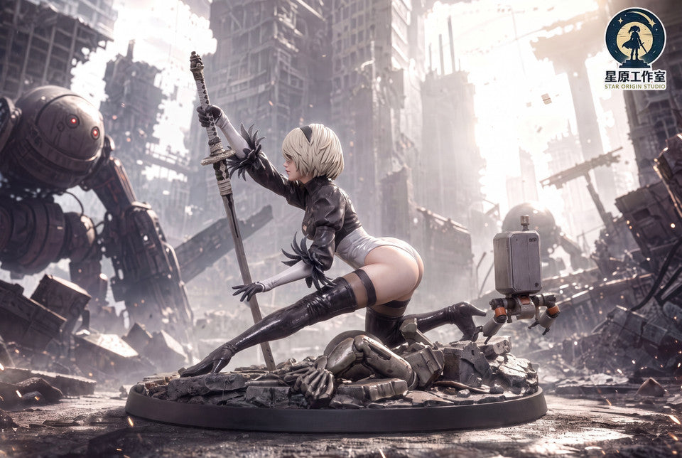 NieR:Automata I 2B Apocalyptic Warrior Statue I Star Origin Studio I 1:4/1:6 Resin Statue