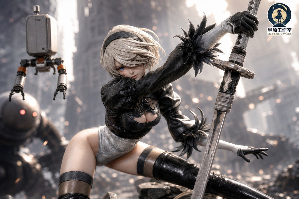 NieR:Automata I 2B Apocalyptic Warrior Statue I Star Origin Studio I 1:4/1:6 Resin Statue