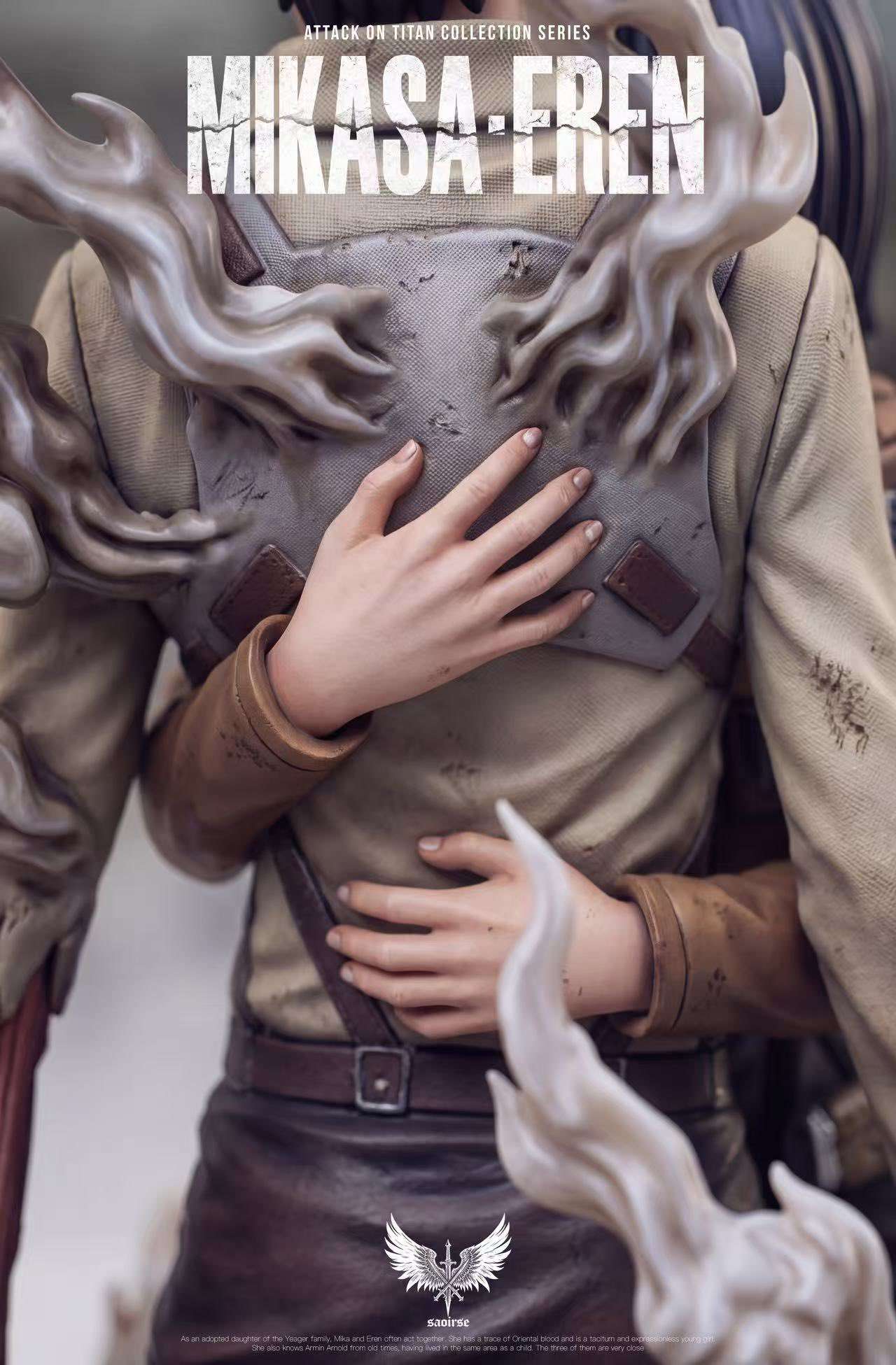 Attack on Titan I Mikasa Ackerman & Eren Jäger I Saoirse Studio I 1:6 Resin Statue