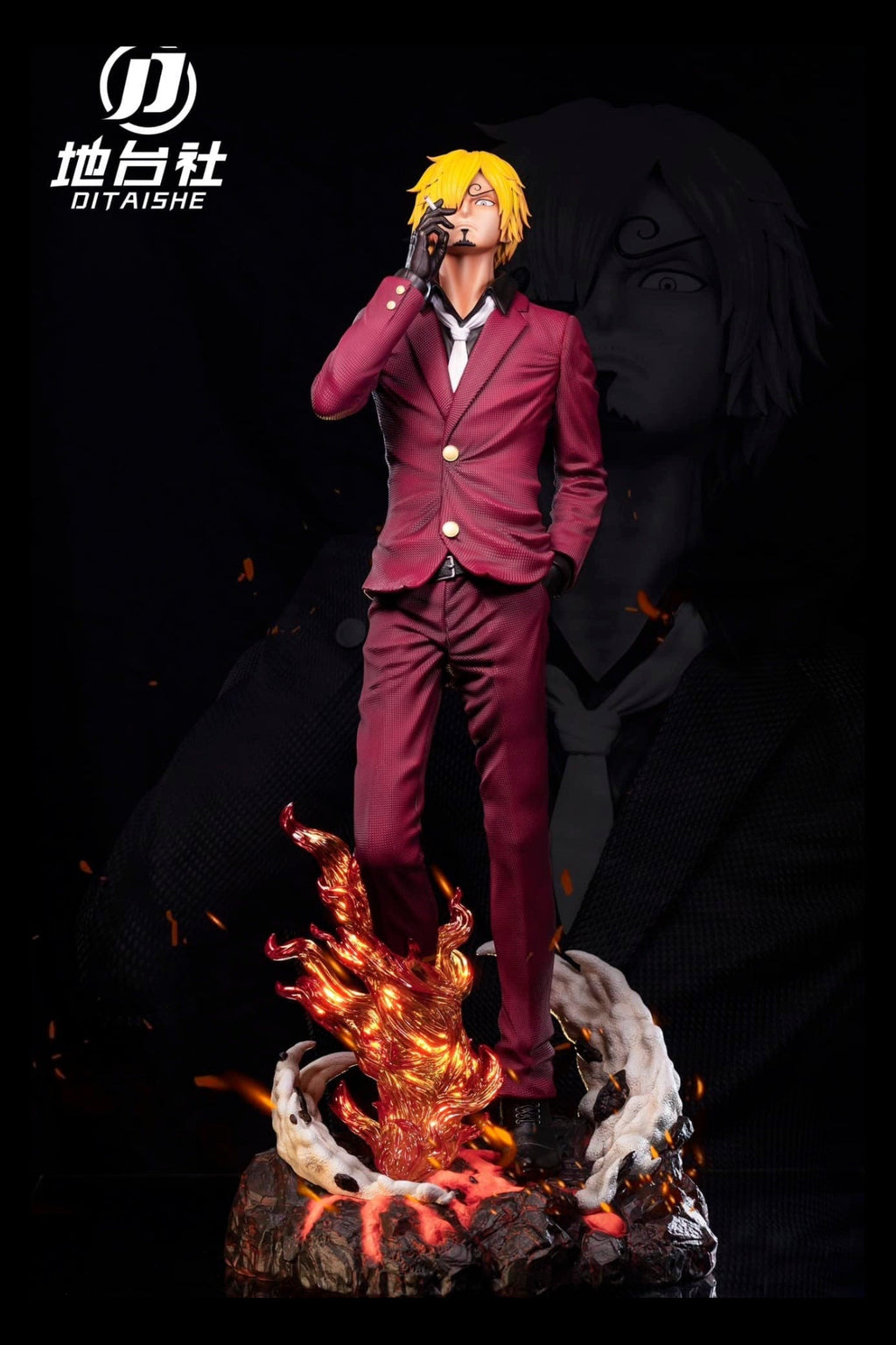 One Piece I Sanji I Di Tai She Studio I 1:3 Resin Satue I red flame)