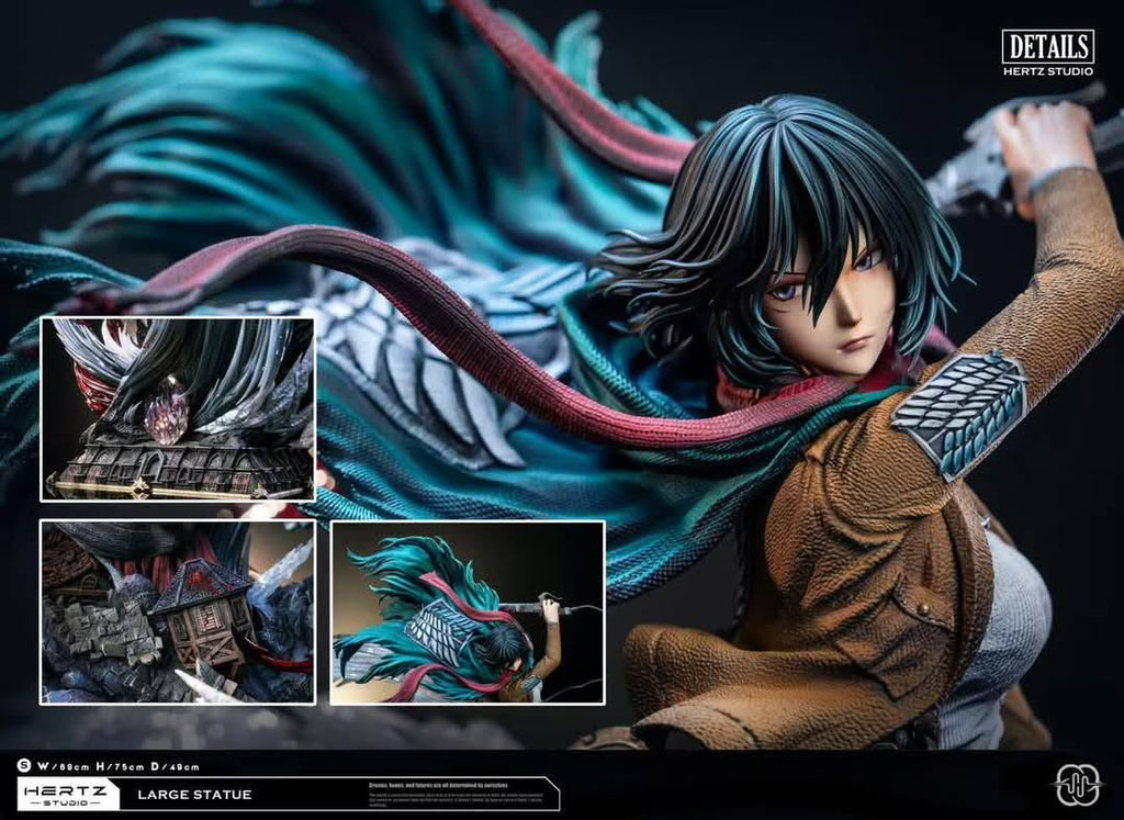 Attack on Titan I Mikasa Ackerman vs. Female Titan I Hertz Studio I 1:6 Resin Statue
