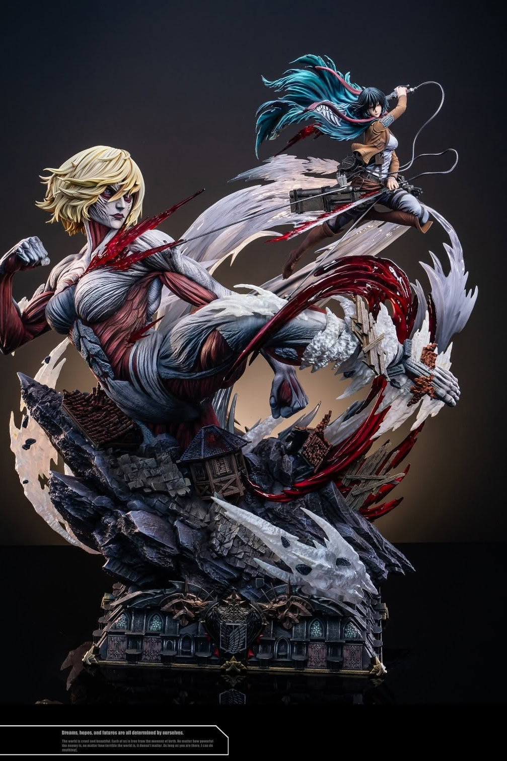 Attack on Titan I Mikasa Ackerman vs. Female Titan I Hertz Studio I 1:6 Resin Statue