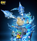 Pokemon I Water Type Blastoise Ecosystem Statue I EMO Studio I Resin Statue