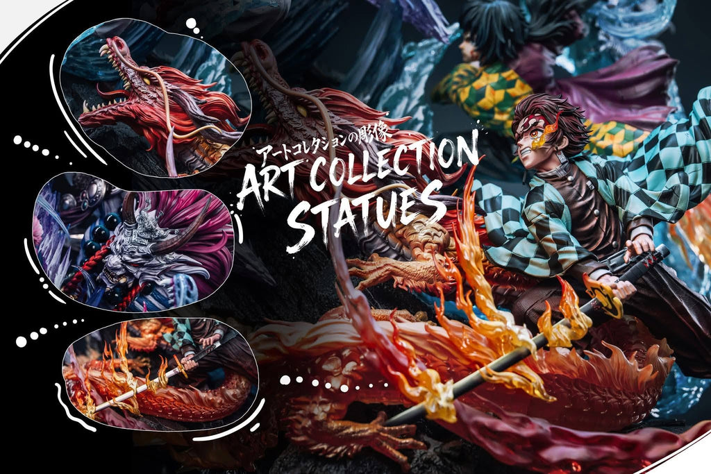 Demon Slayer I Tanjiro & Tomioka vs. Akaza I Hertz Studio I 1:6 Resin Statue