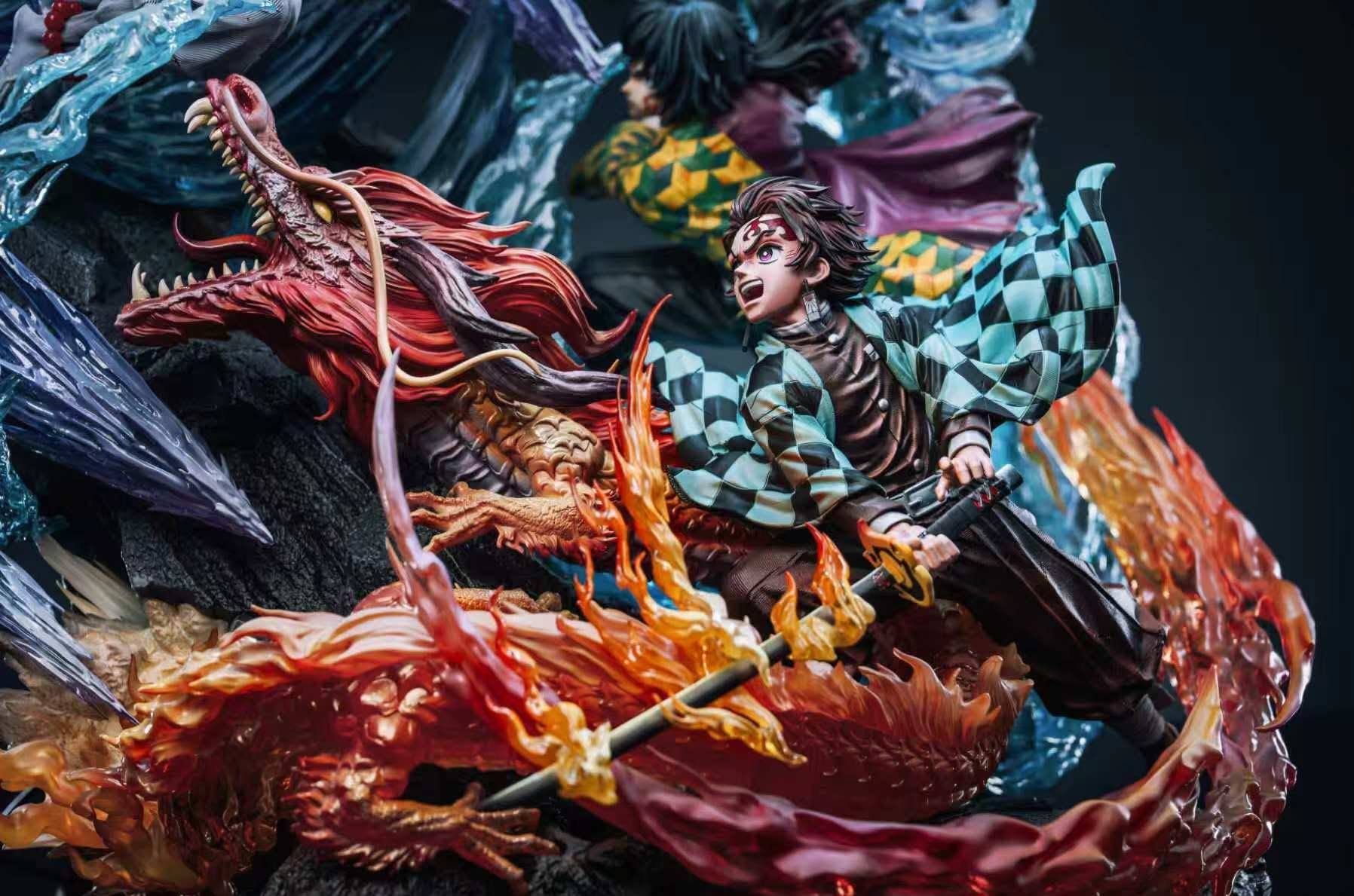 Demon Slayer I Tanjiro & Tomioka vs. Akaza I Hertz Studio I 1:6 Resin Statue