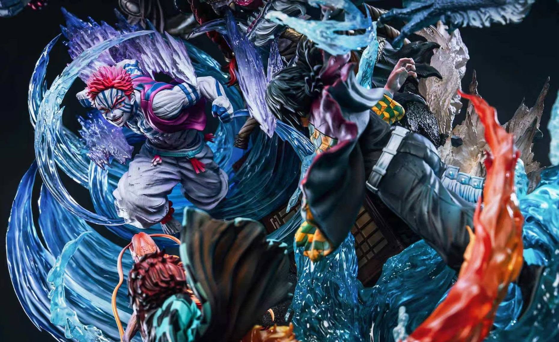 Demon Slayer I Tanjiro & Tomioka vs. Akaza I Hertz Studio I 1:6 Resin Statue