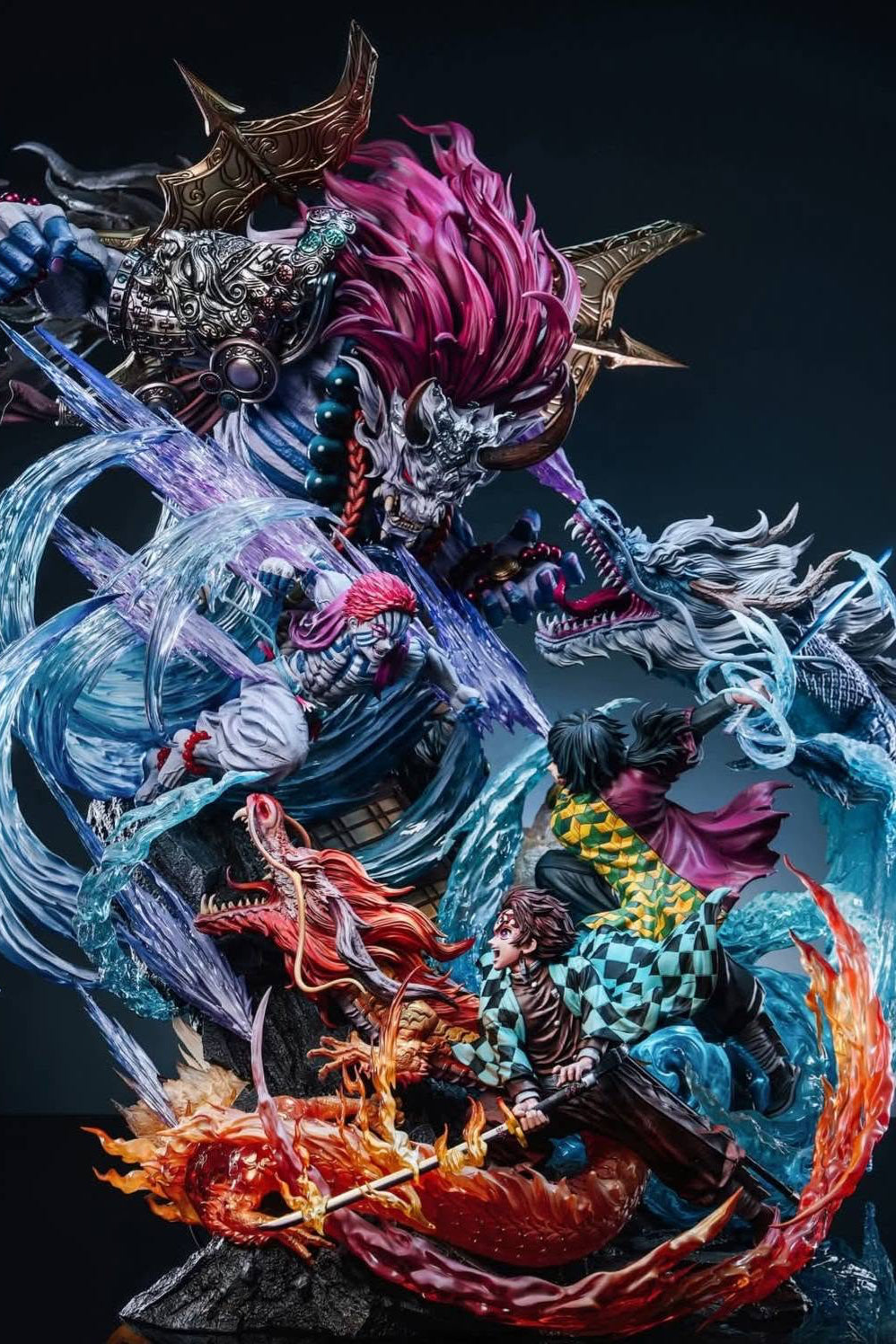Demon Slayer I Tanjiro & Tomioka vs. Akaza I Hertz Studio I 1:6 Resin Statue