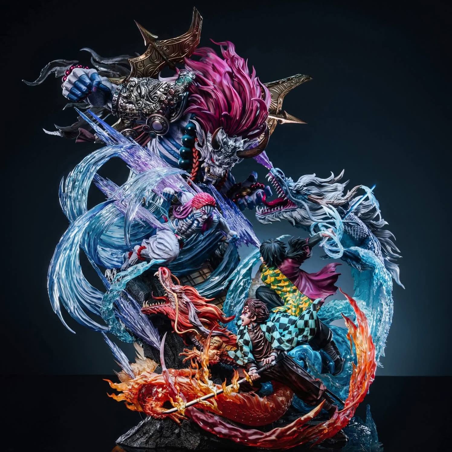 Demon Slayer I Tanjiro & Tomioka vs. Akaza I Hertz Studio I 1:6 Resin Statue