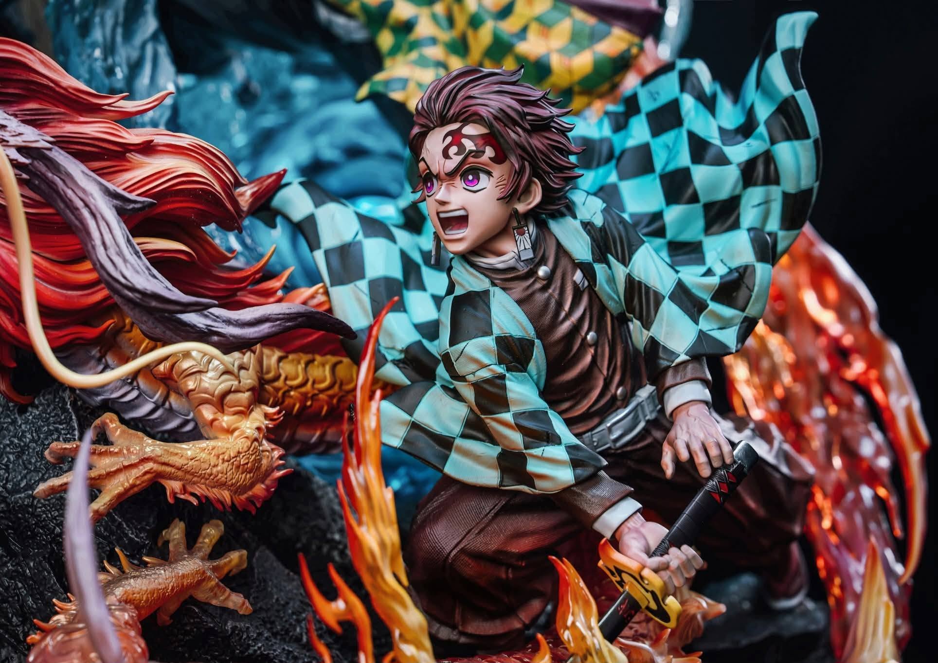 Demon Slayer I Tanjiro & Tomioka vs. Akaza I Hertz Studio I 1:6 Resin Statue