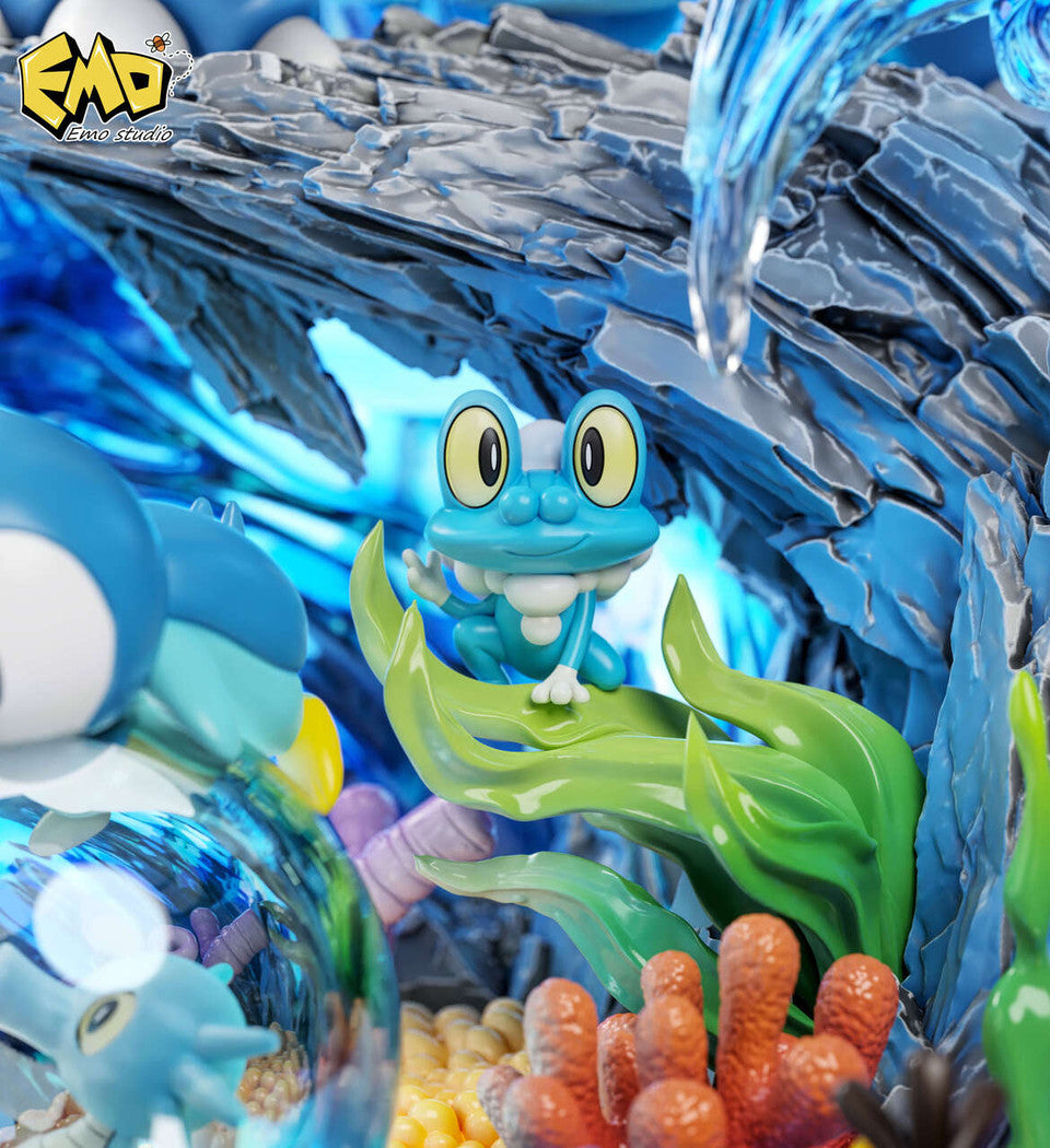 Pokemon I Water Type Blastoise Ecosystem Statue I EMO Studio I Resin Statue