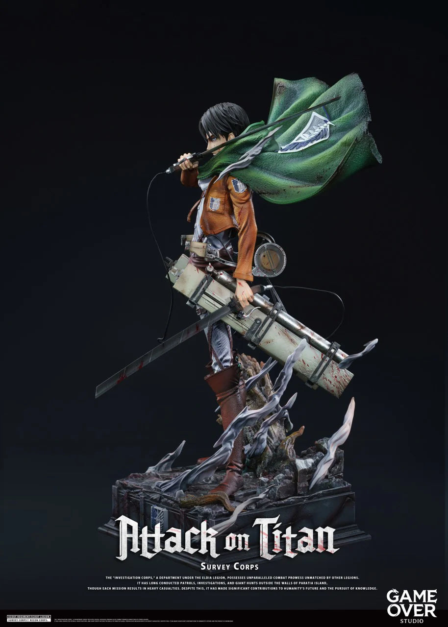 Attack on Titan I Levi Ackerman I Game Over Studio I 1:4/1:6 Resin Statue