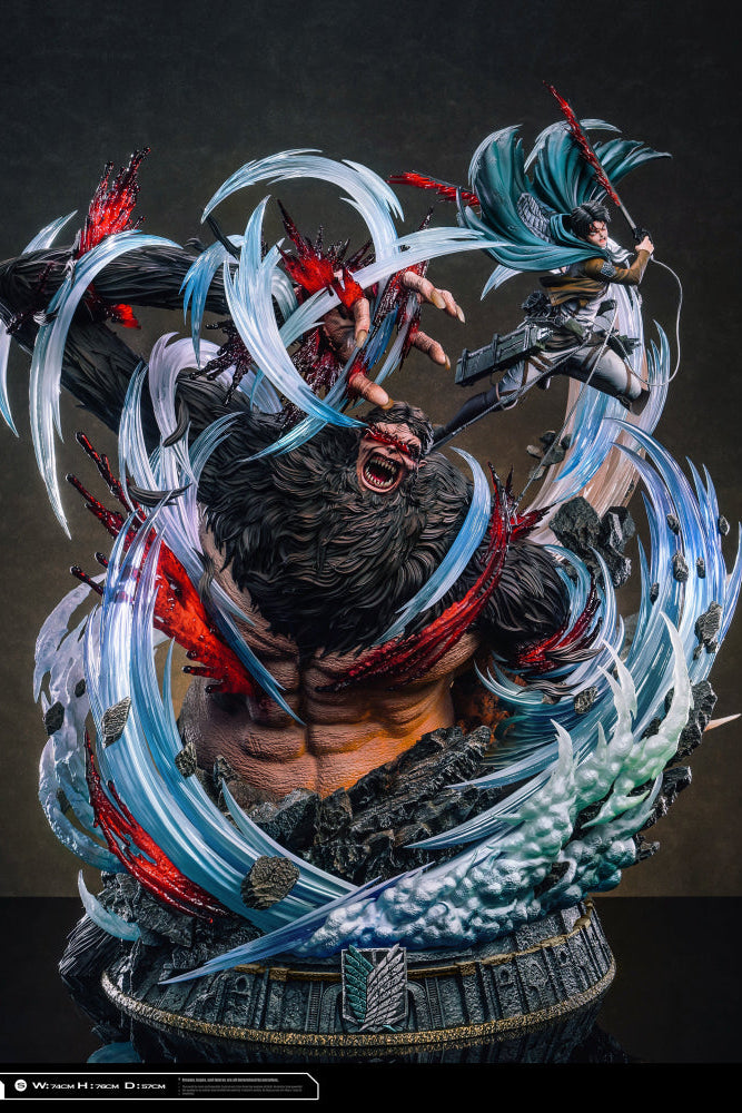 Attack on Titan I Levi vs. Beast Titan 2.0 I Hertz Studio I 1:6 Resin Statue