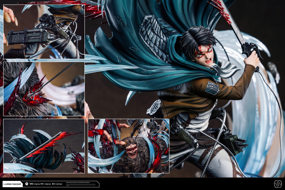 Attack on Titan I Levi vs. Beast Titan 2.0 I Hertz Studio I 1:6 Resin Statue