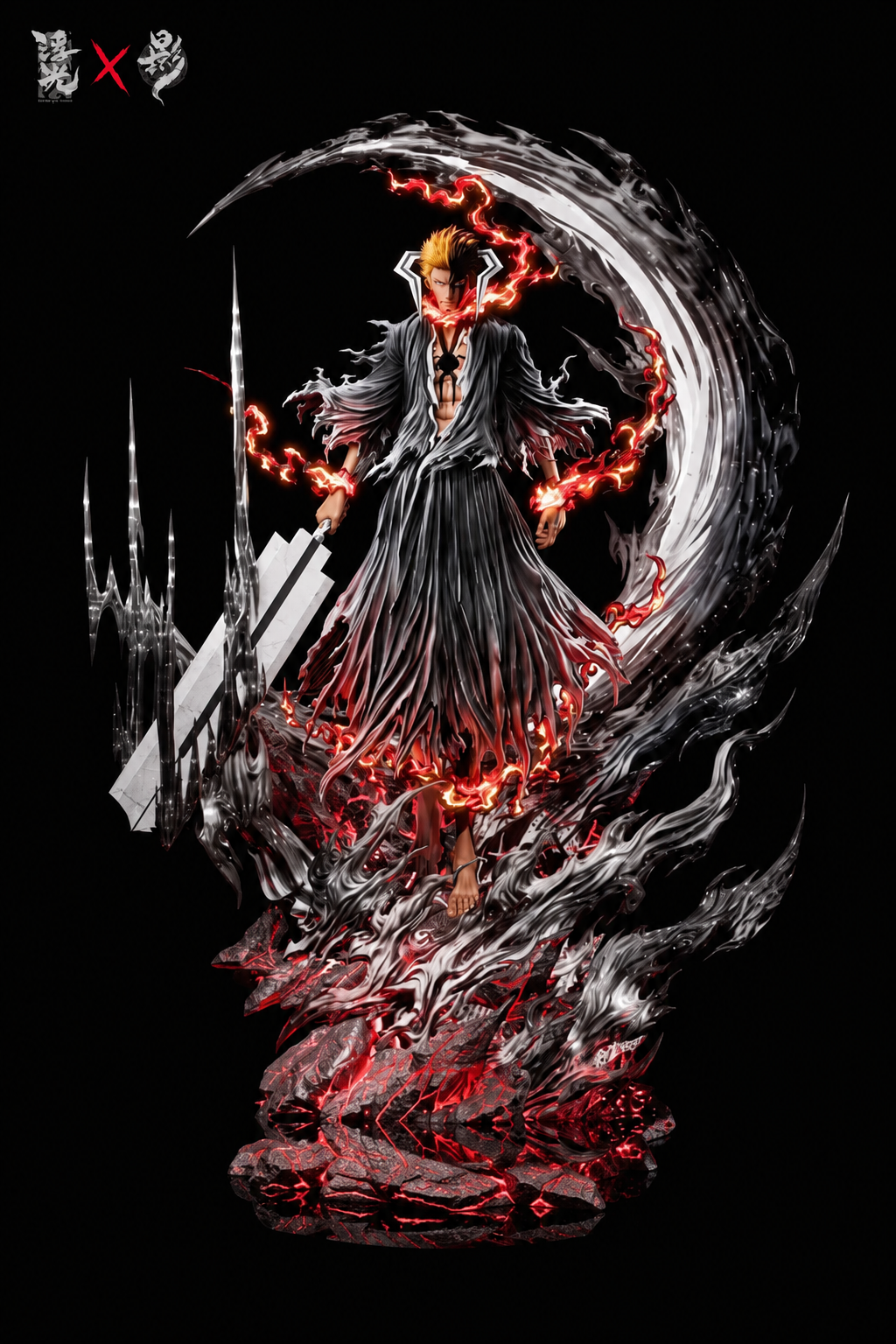 Ichigo Kurosaki – Floating Light x LueYing Studio – Bleach Figure and Statue, full front view