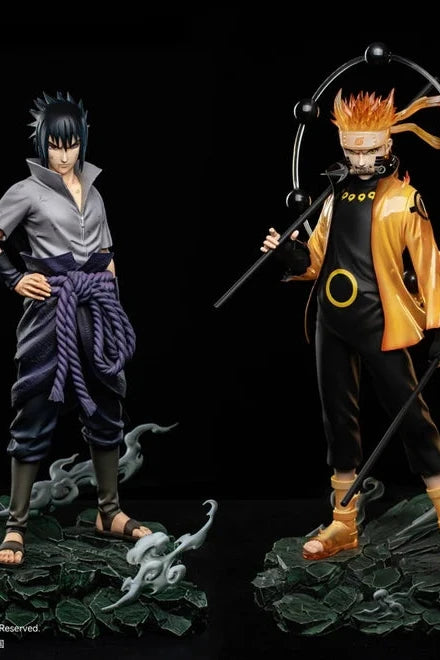 Naruto Uzumaki & Sasuke Uchiha – Pickstar Studio – Naruto Shippuden Figure and Statue, full front view