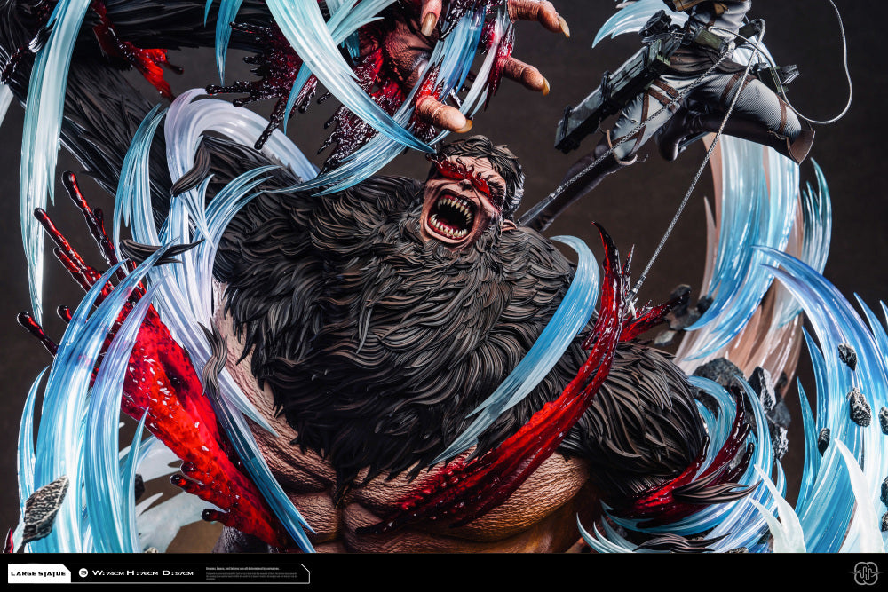 Attack on Titan I Levi vs. Beast Titan 2.0 I Hertz Studio I 1:6 Resin Statue