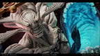 Mahoraga detail on the Ryomen Sukuna 1/6 resin Figure and Statue by ZanyJoke x Temple Studio, Jujutsu Kaisen close-up