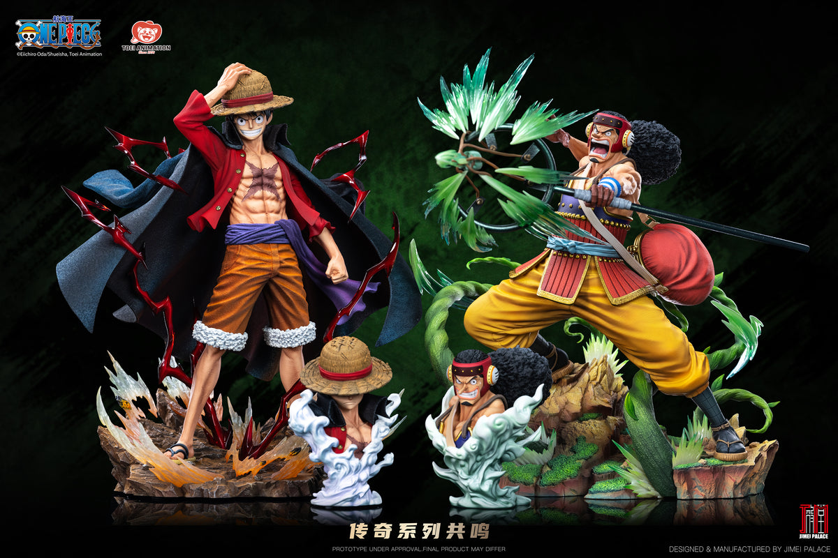 Usopp – Jimei Palace – One Piece Figure and Statue, Premium version scale comparison with bust